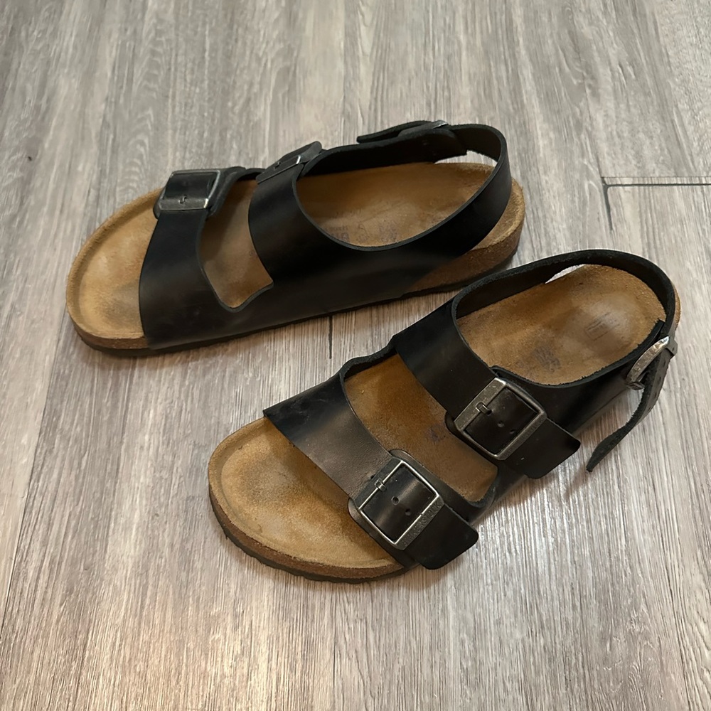 Birkenstock Milano Smooth Black Leather